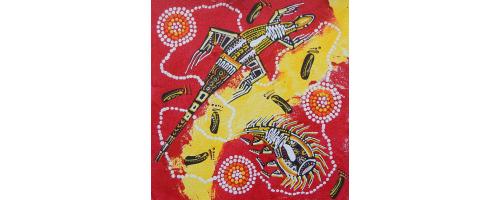 Echidna and Goanna